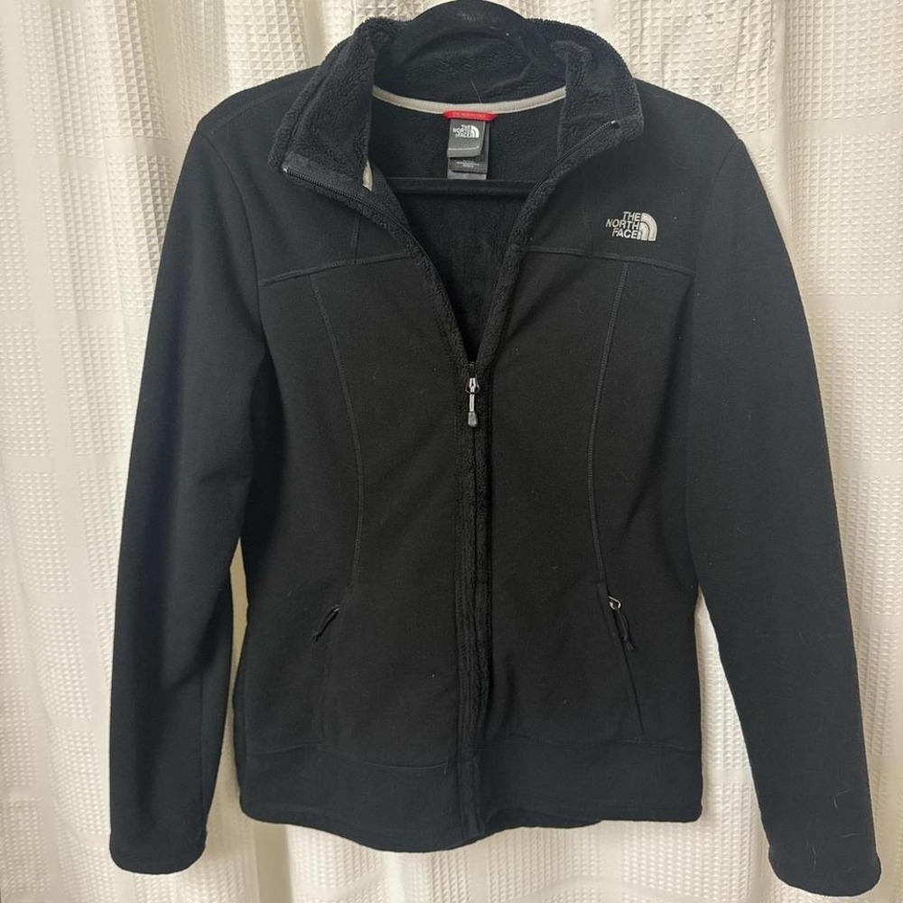 Women's black fleece northface jacket